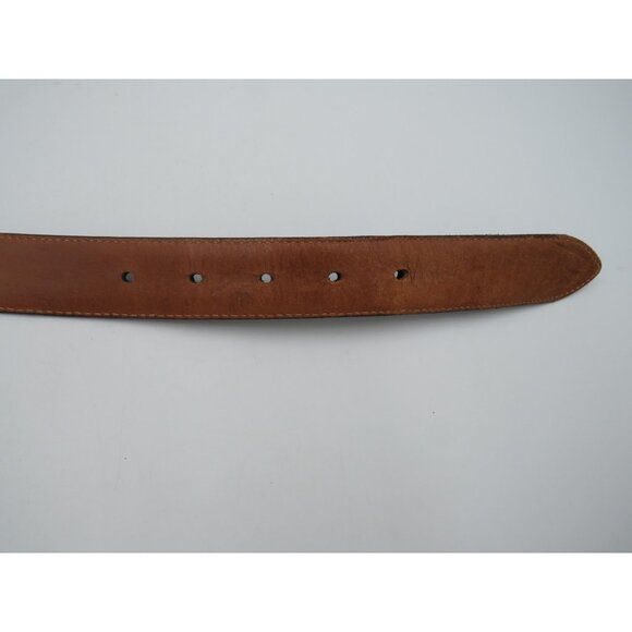 Polo Ralph Lauren Belt Mens 40 Black Leather Croc Embossed Dress Made in USA - Picture 9 of 9